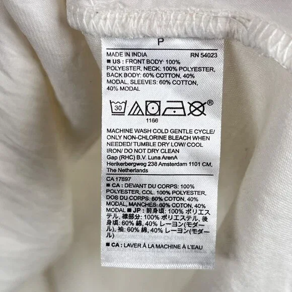 NWT Banana Republic Fast Long Sleeve Ruffle Neck Snow Day Blouse Sz Small - Picture 4 of 6